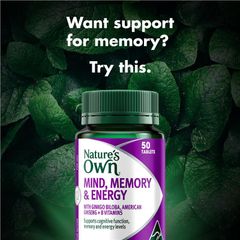 Nature's Own Mind Memory & Energy 50 viên