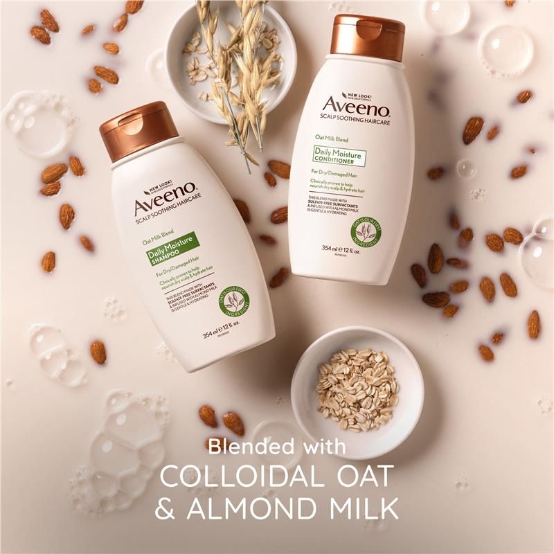 Dầu xả dưỡng ẩm Aveeno Oat Milk Blend dành cho tóc khô và hư tổn 354mL