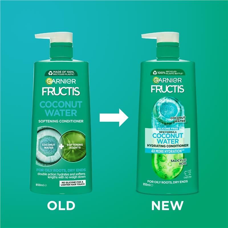 Dầu xả Garnier Fructis Coconut Water 850ml Chỉ bán trực tuyến