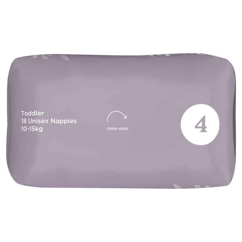 Tã Tooshies Eco với chất liệu tre hữu cơ cỡ 4 cho trẻ mới biết đi từ 10-15kg, gói 18 chiếc Chỉ bán trực tuyến