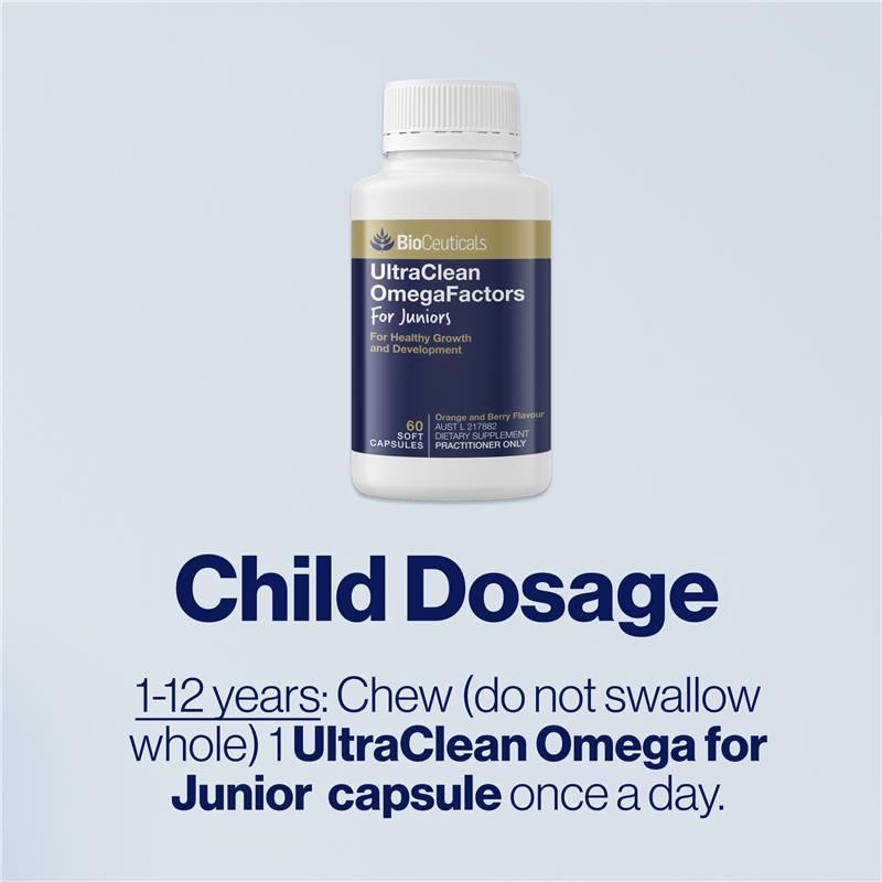 Bioceuticals UltraClean OmegaFactors dành cho thanh thiếu niên 60 viên nang