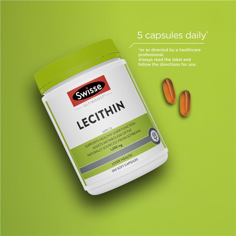 Swisse Ultiboost Lecithin 1200mg 300 Viên Nang