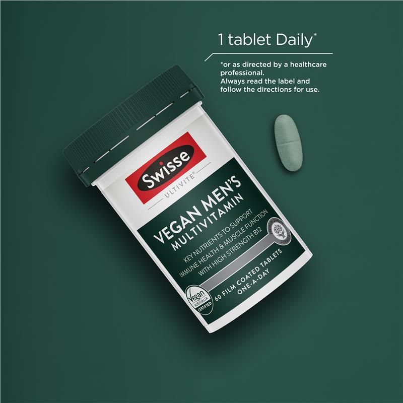 Swisse Vegan Mens Ultivite 60 Viên