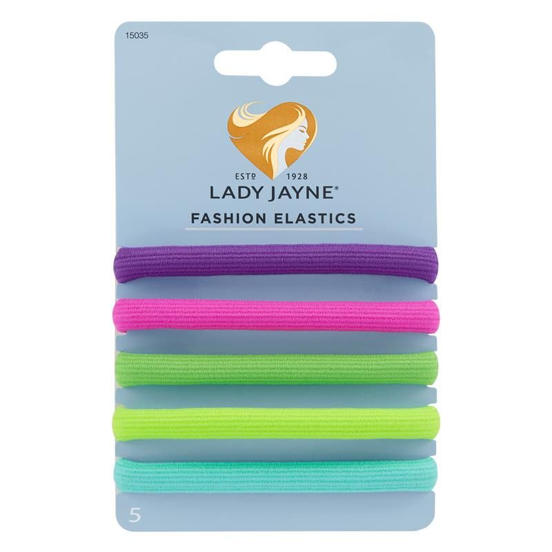 Lady Jayne 15035 Fashion Elastics All Day Firm Hold Highlighter Colors