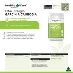Healthy Care Garcinia Cambogia Ultra Strength 5000 100 Viên Nang