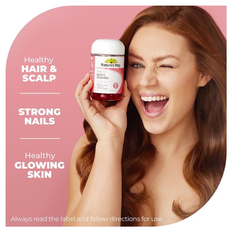 Kẹo dẻo Nature's Way Beauty Biotin Gummies 40 viên