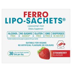 Lipo-Sachets Ferro Strawberry 5g 30 Gói