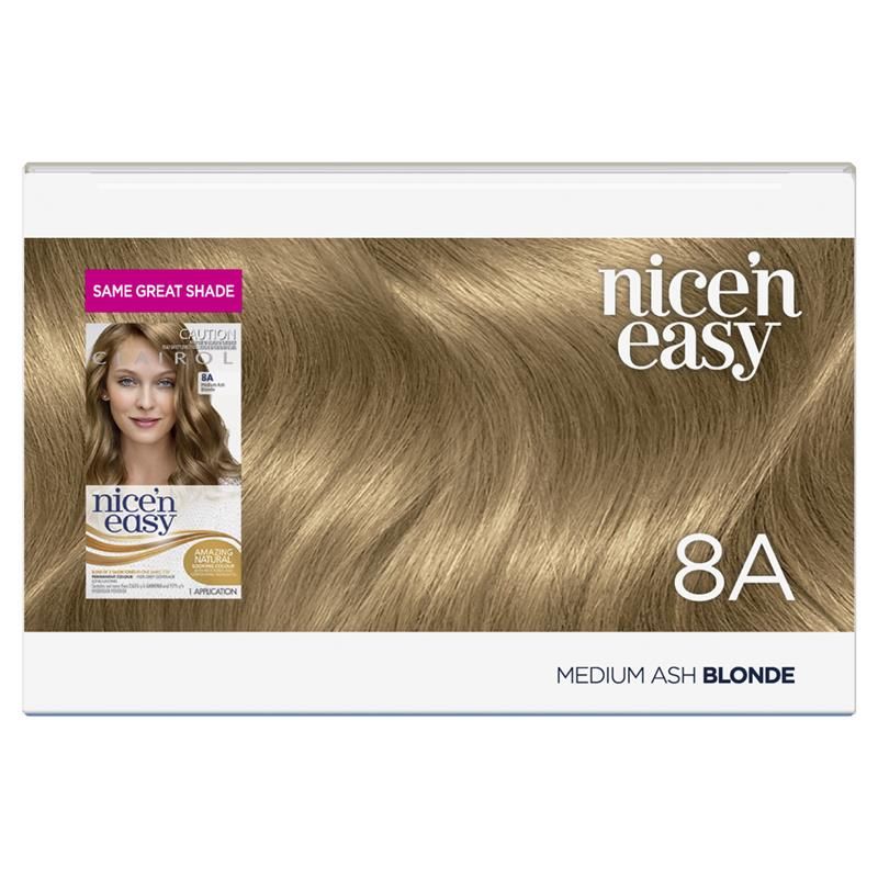 Thuốc nhuộm tóc vĩnh viễn Clairol Nice N Easy 8A Natural Medium Ash Blonde