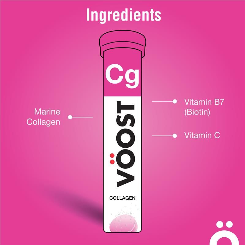 Voost Collagen Effervescent 60 Pack Kích thước độc quyền