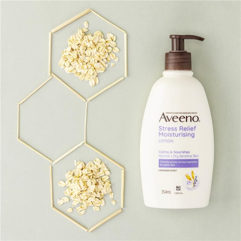 Sữa dưỡng thể Aveeno Stress Relief hương hoa oải hương 354ml