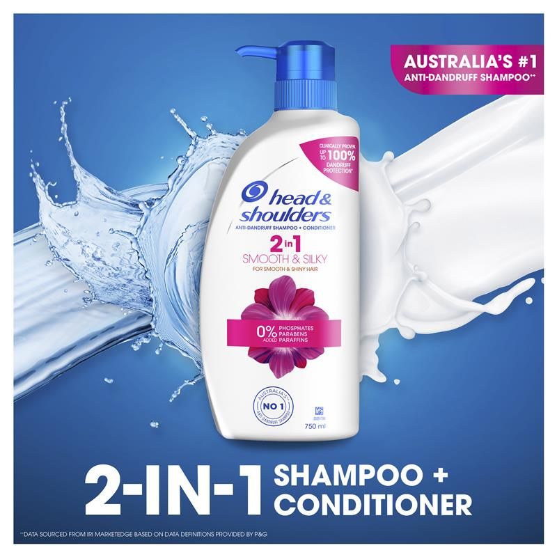 Dầu gội + dầu xả Head & Shoulders Smooth & Silky 2in1 750ml