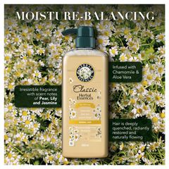 Dầu gội chăm sóc tóc Herbal Essences Moisture Balancing Chamomile & Aloe Vera 600ml