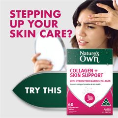 Viên sủi Nature's Own Collagen + Skin Support 60 viên