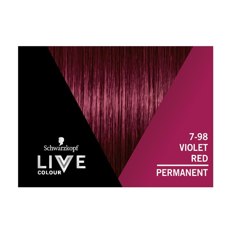 Schwarzkopf Live Colour Permanent 7.98 Tím Đỏ