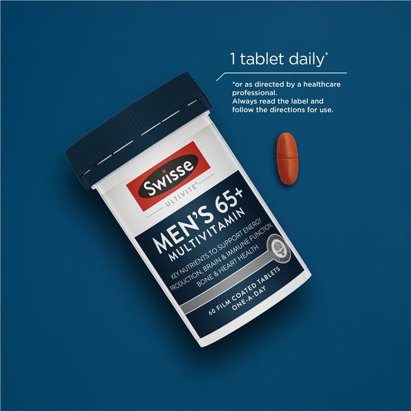 Swisse Mens Multivitamin 65+ 60 Viên