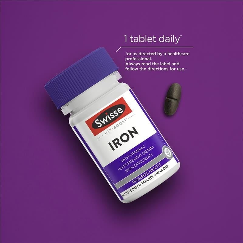 Viên uống bổ sung sắt Swisse Ultiboost Iron 30 viên