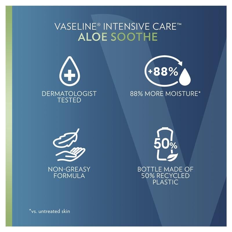 Sữa dưỡng thể Vaseline Intensive Care Aloe Soothe 225ml