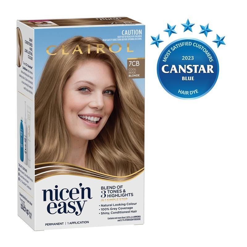 Thuốc nhuộm tóc vĩnh viễn Clairol Nice N Easy 7CB Dark Champagne Blonde