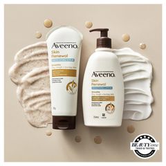 Kem tẩy tế bào chết toàn thân Aveeno Skin Renewal dành cho da khô 225g