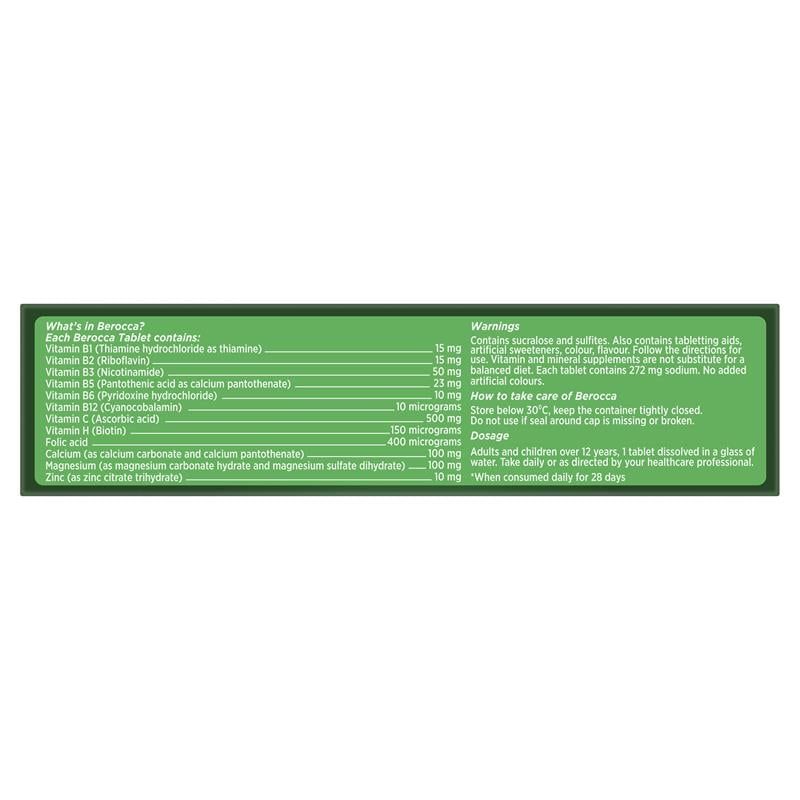 Viên sủi Berocca Energy Original Berry 60 viên Kích thước độc quyền