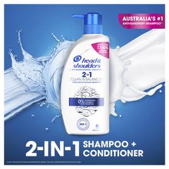 Dầu gội + dầu xả Head & Shoulders Clean & Balanced 2in1 750ml