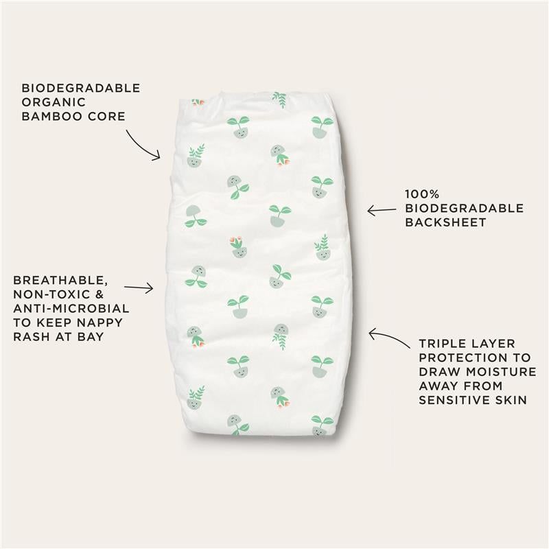 Tã Tooshies Eco với tã tre hữu cơ cỡ 5 cho trẻ tập đi 13-18kg, gói 16 chiếc, chỉ bán trực tuyến