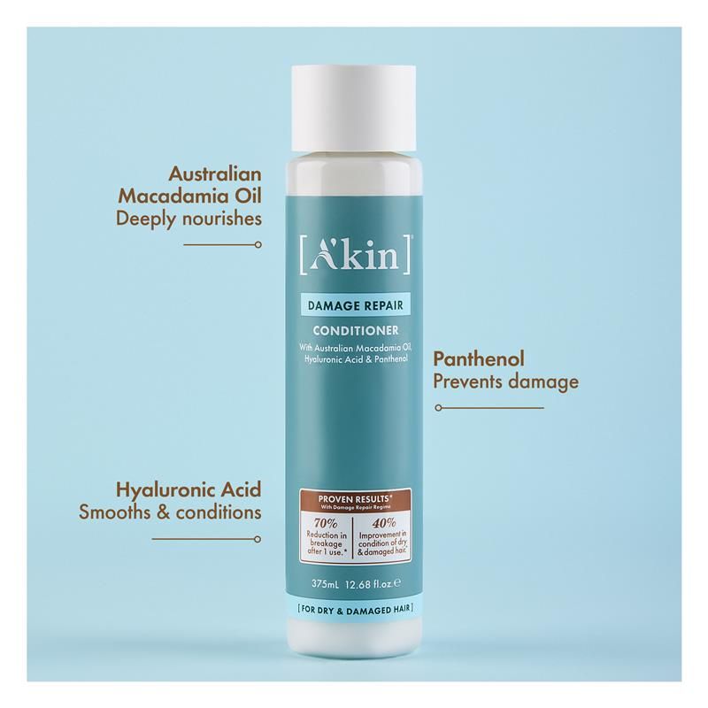 Dầu xả phục hồi hư tổn Akin 375ml