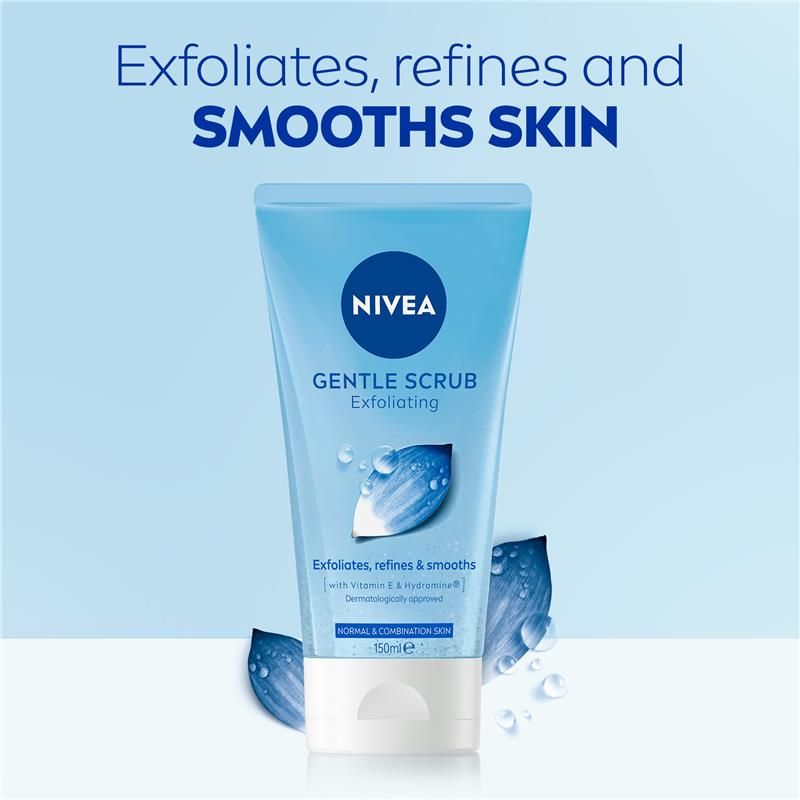 Sữa rửa mặt tẩy tế bào chết dịu nhẹ NIVEA Daily Essentials 150ml