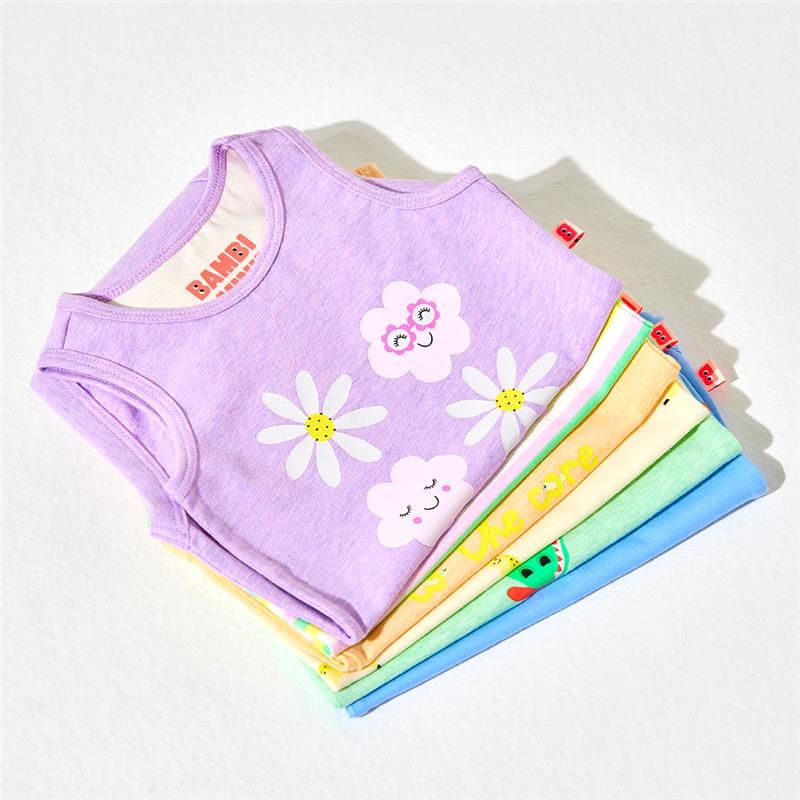 Bambi Mini Co. Bộ đồ liền thân Supersinglet cho bé gái họa tiết hoa tím và sọc kẹo 2 bộ 0 Trẻ sơ sinh