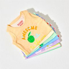 Bambi Mini Co. Bộ đồ liền thân siêu đơn Unisex Orange Awesome và Bananas 2 gói 3-6