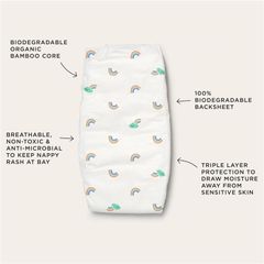 Tã Tooshies Eco với chất liệu tre hữu cơ cỡ 4 cho trẻ mới biết đi từ 10-15kg, gói 18 chiếc Chỉ bán trực tuyến