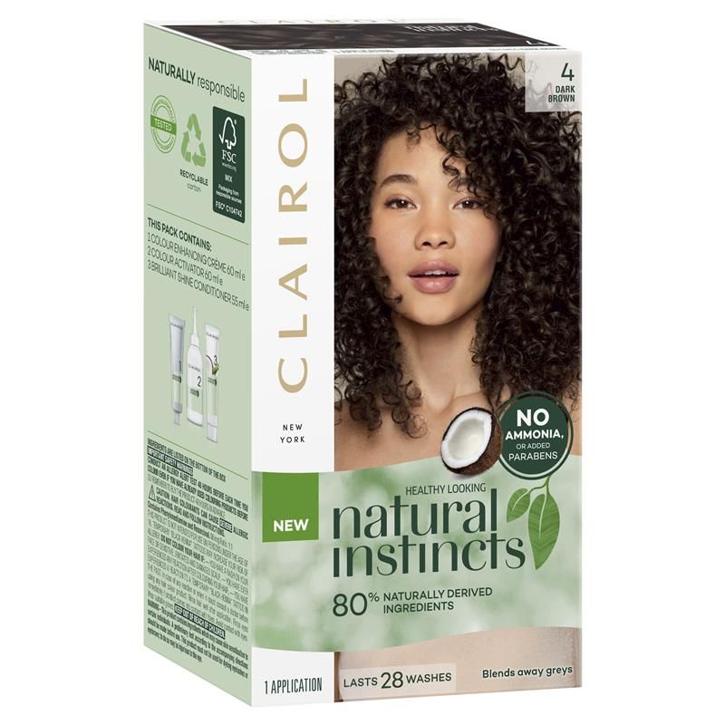 Natural Instincts 4 Nutmeg, Màu Nâu Đậm, Thuốc Nhuộm Tóc Bán Vĩnh Viễn
