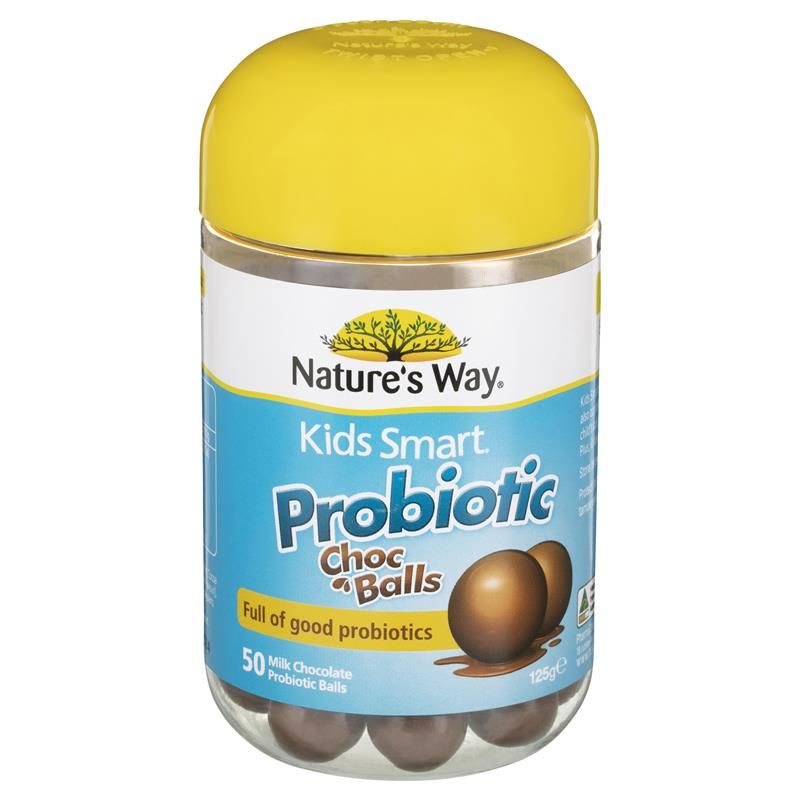 Viên Probiotic thông minh cho trẻ em Nature's Way Kids Smart 50 viên sô cô la
