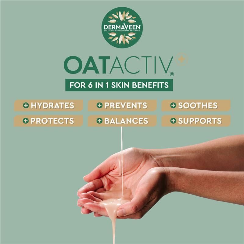 Sữa rửa mặt không chứa xà phòng DermaVeen Extra Hydration Gentle Soap-Free Wash dành cho da cực khô, ngứa và nhạy cảm 250mL