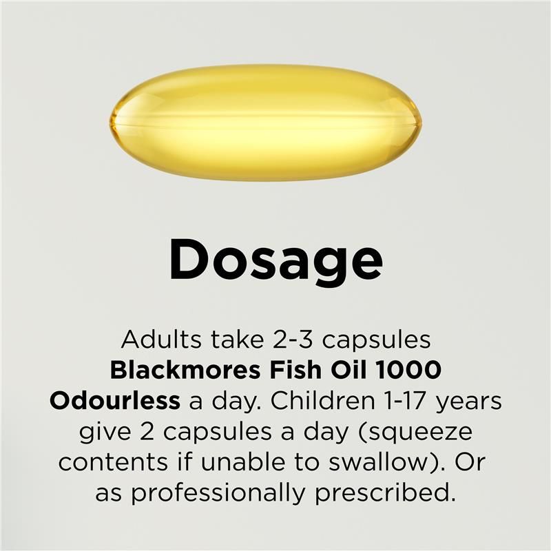 Dầu cá không mùi Blackmores 1000mg 400 viên nang