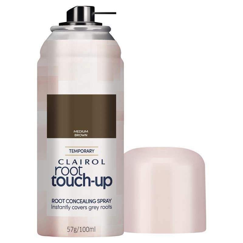Xịt che khuyết điểm chân tóc Clairol Nice & Easy Root Touch Up màu nâu trung bình