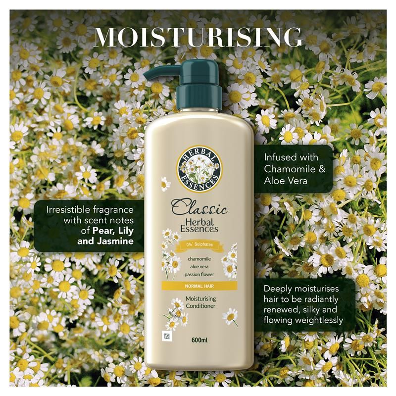 Dầu xả dưỡng ẩm Herbal Essences Chamomile & Aloe Vera 600ml