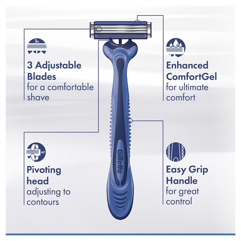 Gillette Sensor 3 dùng một lần cho nam, gói 4