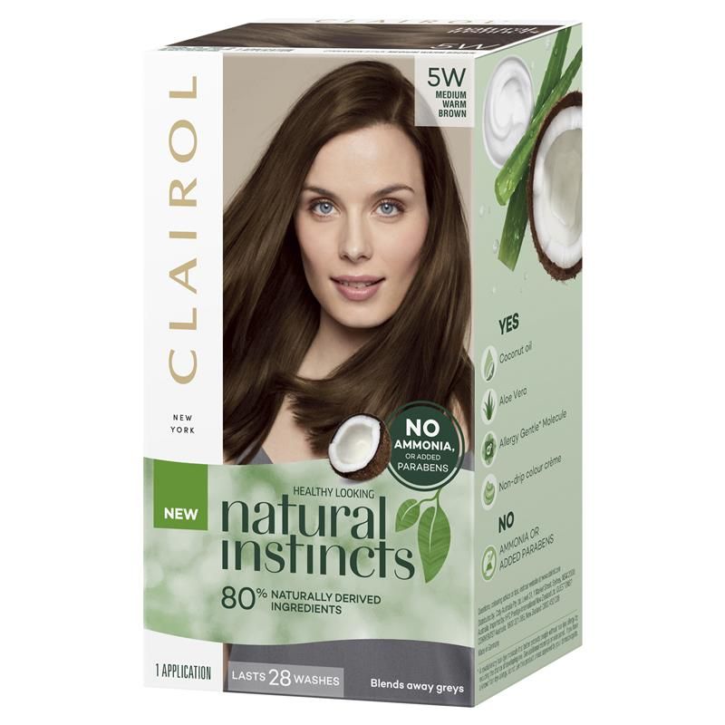 Thuốc nhuộm tóc Natural Instincts 5W Medium Warm Brown bán vĩnh viễn