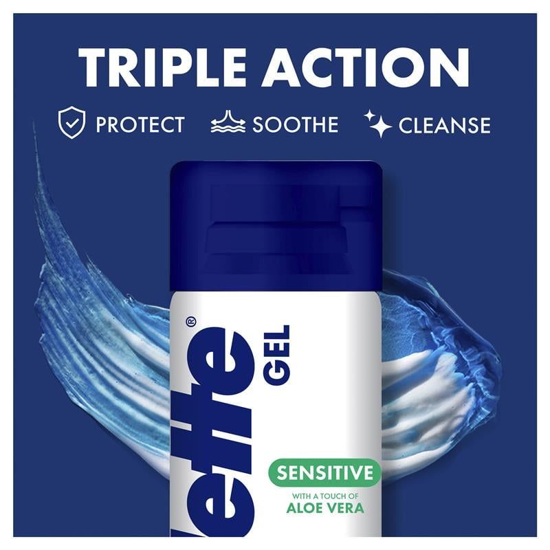 Gel cạo râu Gillette Sensitive Skin Soothing 195g