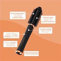 Bàn chải nóng tạo phồng có thể sạc lại Lady Jayne Salon Pro