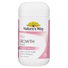 Viên uống hỗ trợ mọc tóc Nature's Way + Biotin & Silicon 30 viên