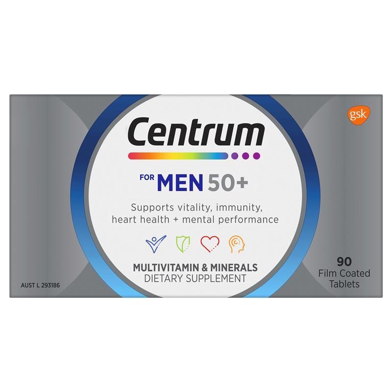 Centrum For Men 50+ Multivitamin 90 Viên Kích thước độc quyền