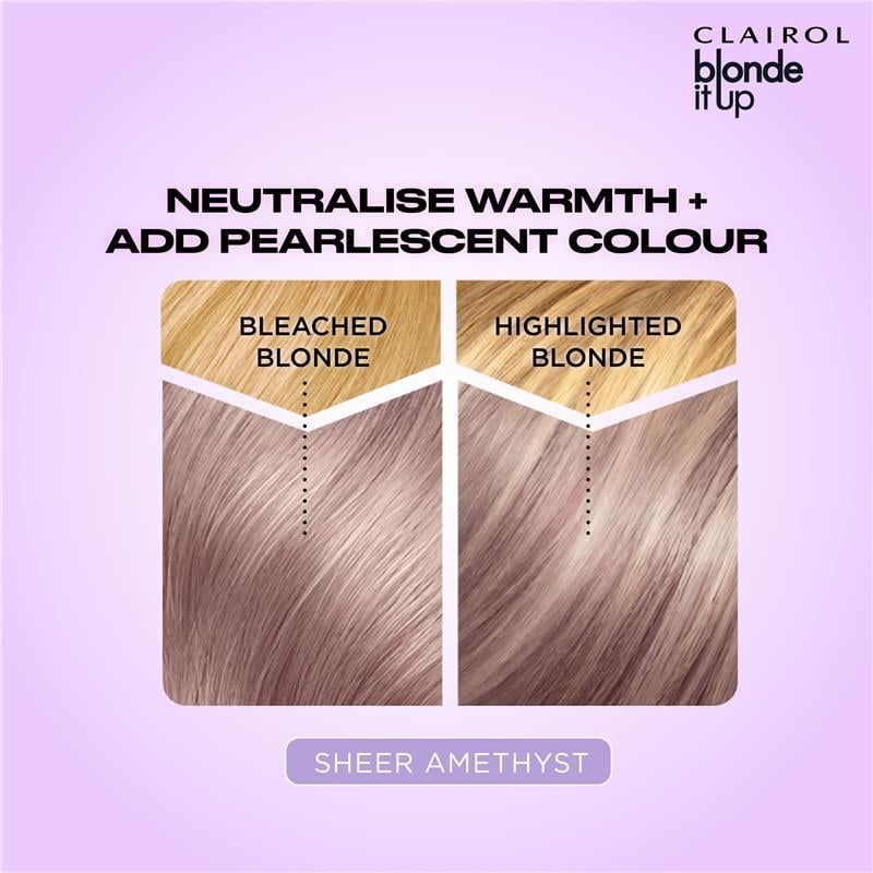 Nước hoa hồng bán vĩnh viễn Clairol Blonde It Up Crystal Glow Sheer Amethyst
