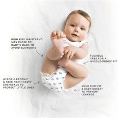 Tã Tooshies Eco làm từ tre hữu cơ cỡ 3 cho trẻ từ 6-11kg, gói 22 chiếc, chỉ bán trực tuyến