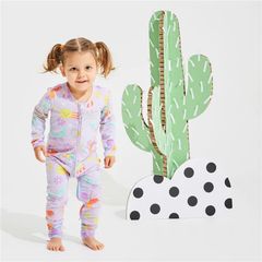 Bambi Mini Co. Wrigglesuit 0-3 tháng màu tím nhạt