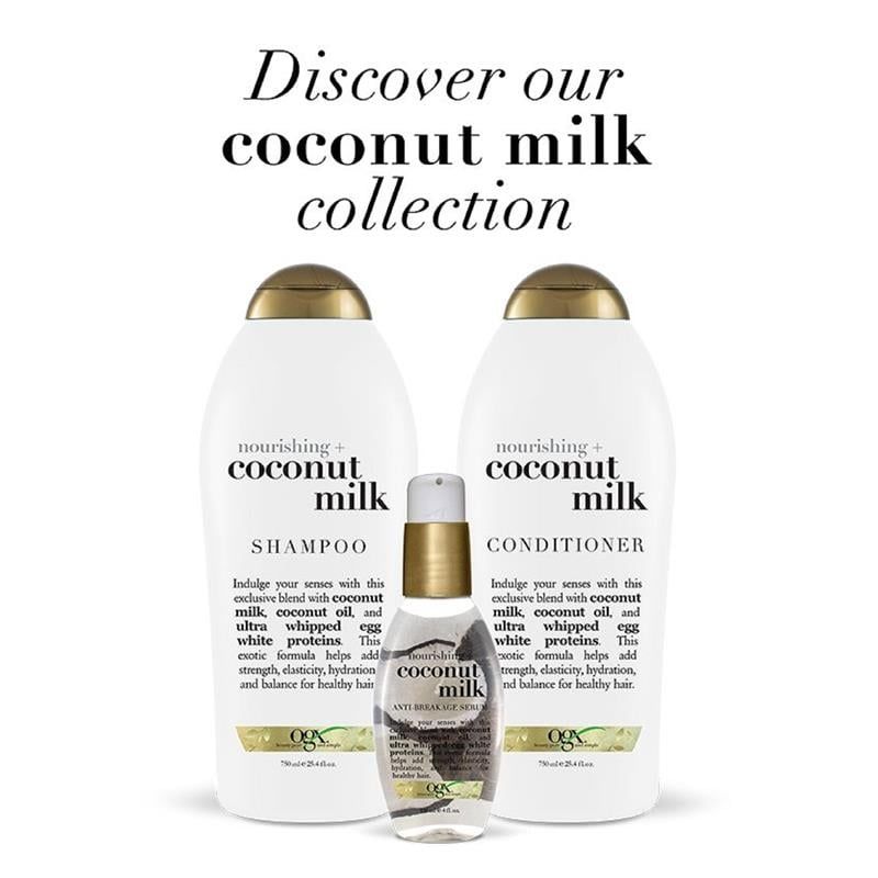 Dầu gội Ogx Nourishing + Hydrating Coconut Milk Shampoo dành cho tóc khô 750mL
