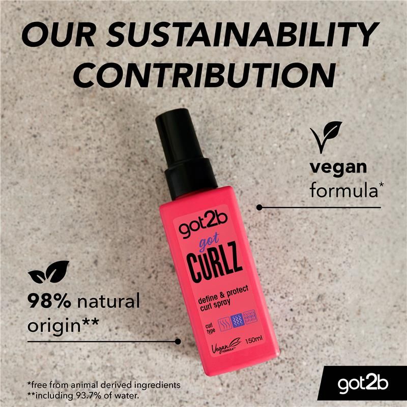 Xịt dưỡng tóc xoăn Got2b Define & Protect 150ml