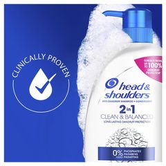 Dầu gội + dầu xả Head & Shoulders Clean & Balanced 2in1 750ml