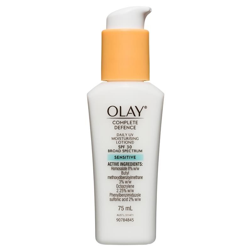 Sữa dưỡng ẩm Olay Complete Defence Daily UV dành cho da nhạy cảm SPF 30 75mL